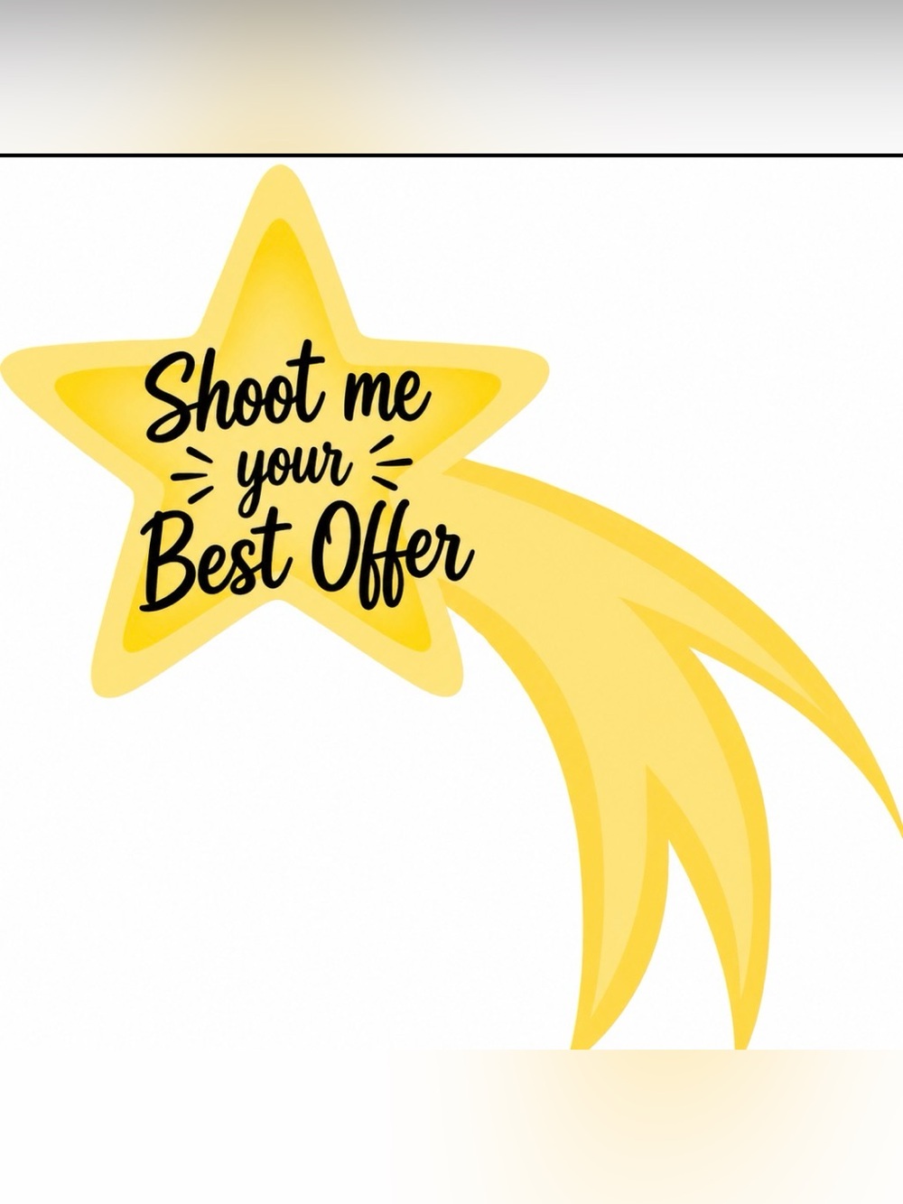 🌟Yellow Star Shooting🌟Party🥳Sign - Unbranded
